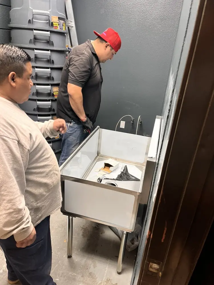 Commercial plumbing and sink installation in Tobaccoville