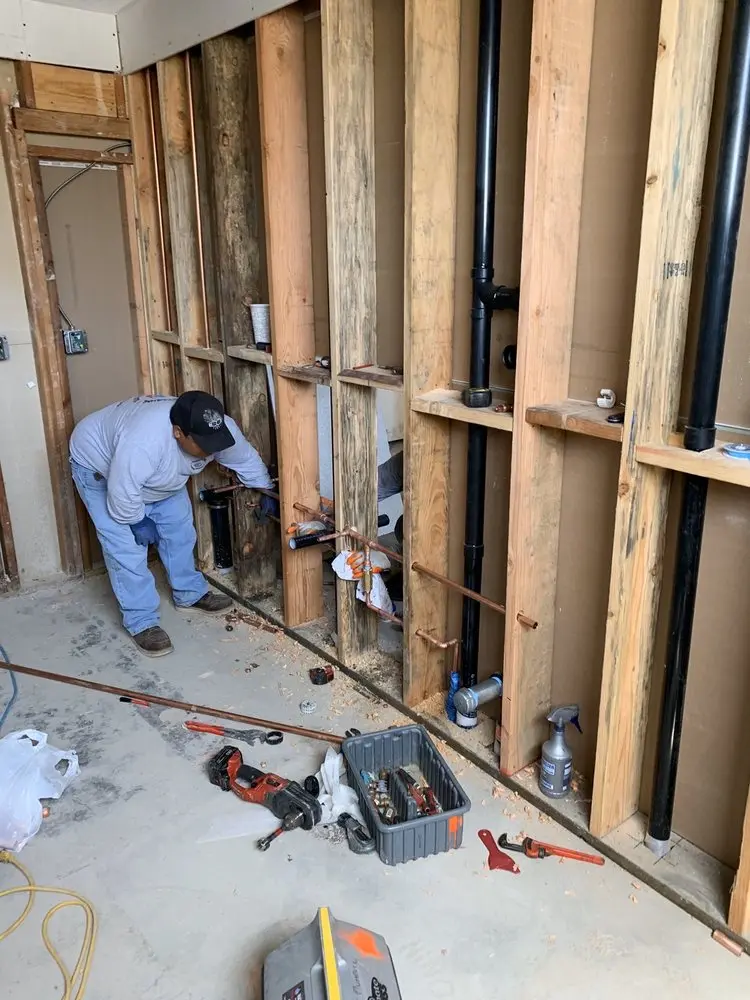 Commercial rough-in plumbing for Gas Line Repair in Tobaccoville